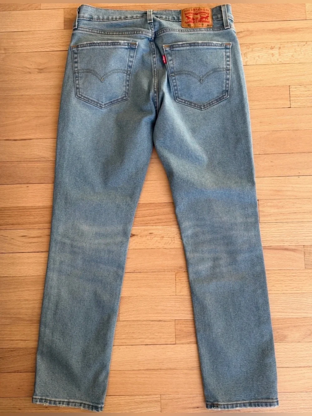 Men's Light Blue Straight Fit Jeans